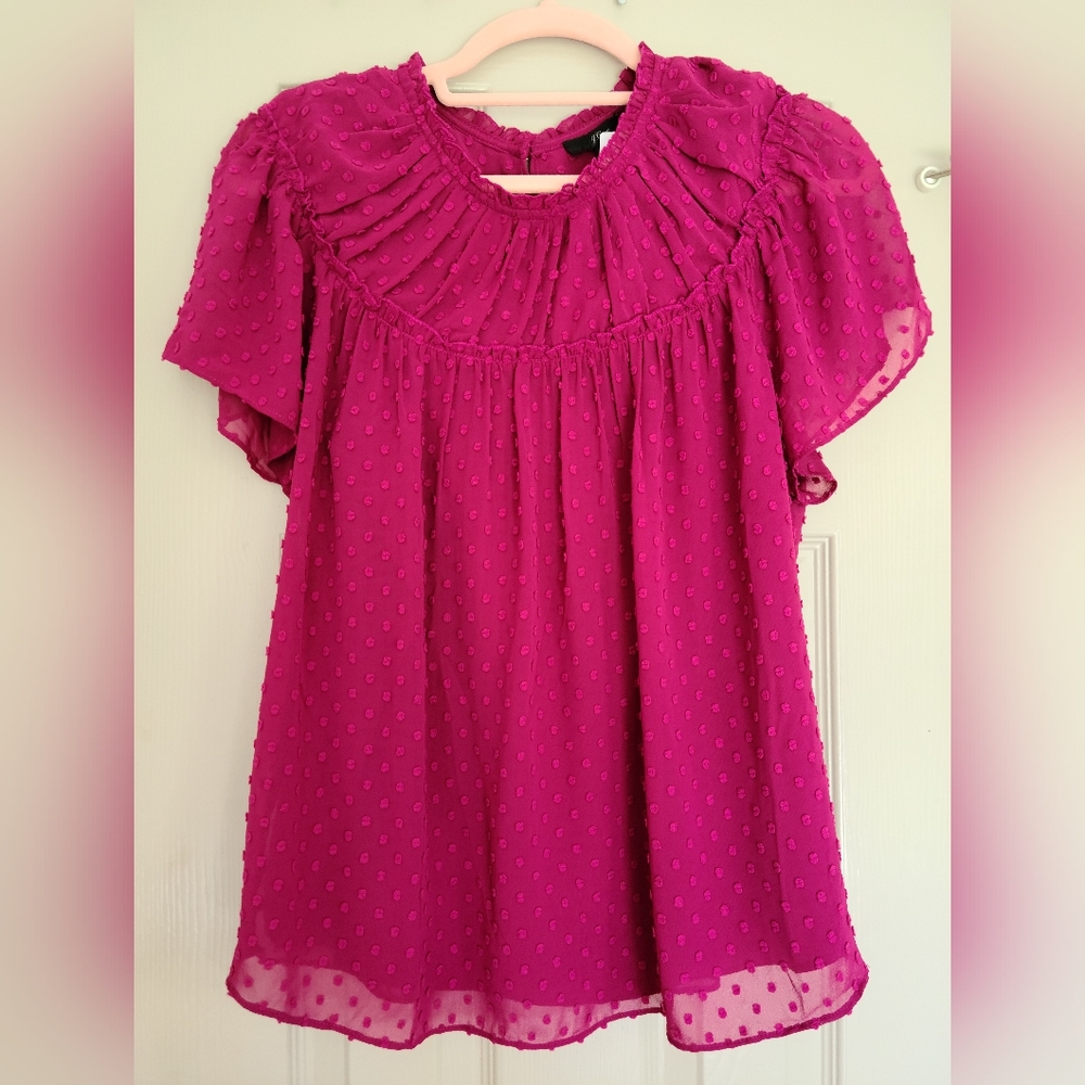 J Crew Swiss Dot Top